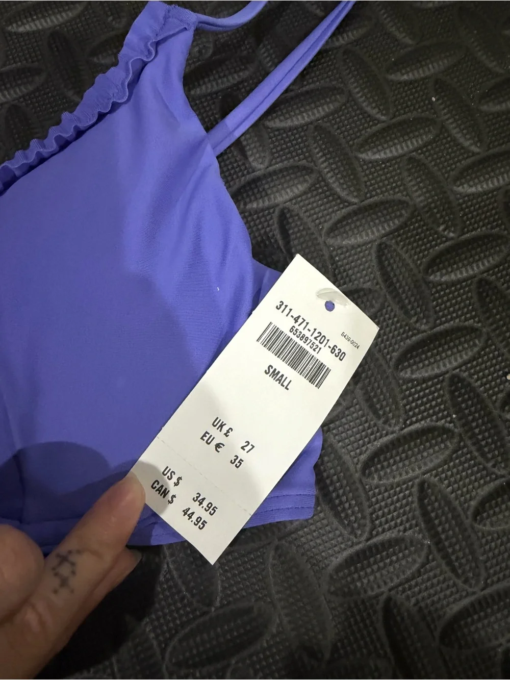 Hollister purple swim top